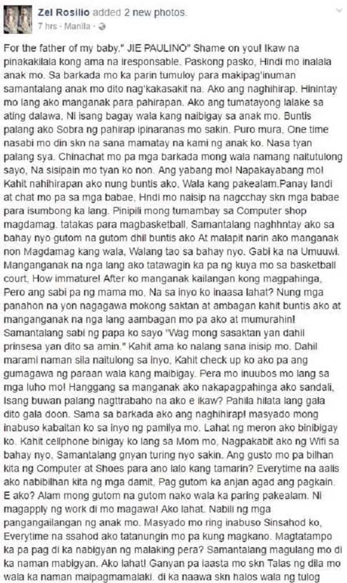 Concerned netizen reveals Zel Rosilio's real job after virsl 'heartbreaking' post Concerned netizen reveals Zel Rosilio's real job after virsl 'heartbreaking' post