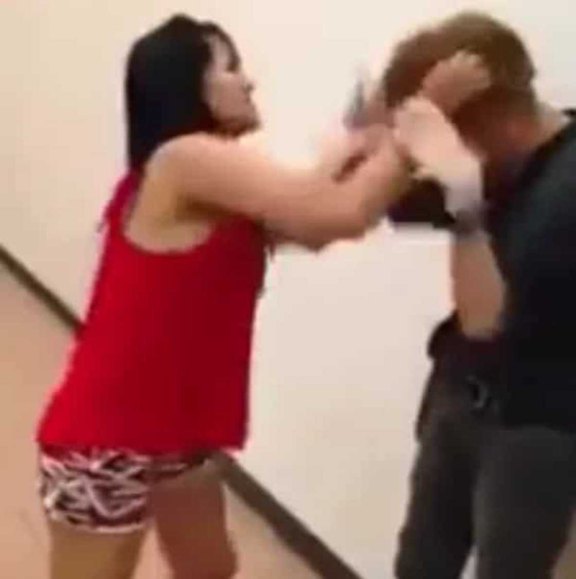 Looks like this girl is really angry at him!