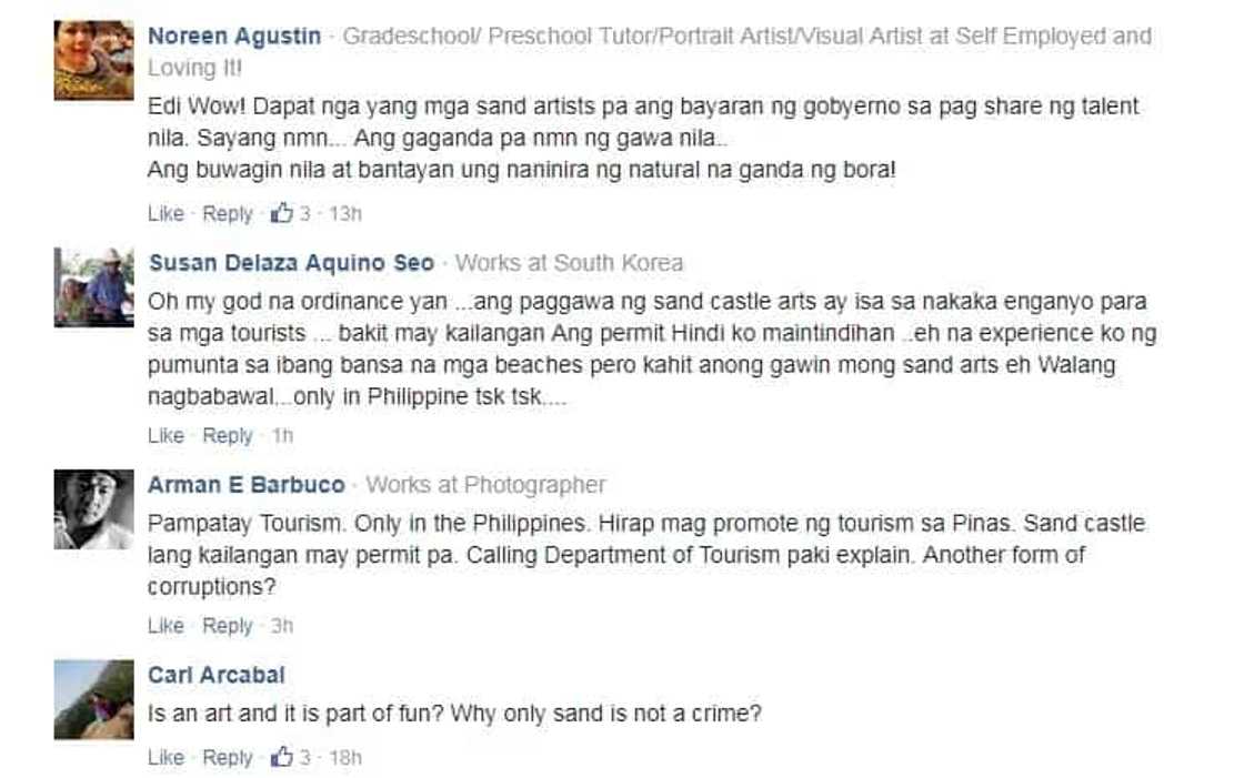 Sinira lang ang pinagpaguran! Netizens slam PNP officers for destroying 'illegal' sandcastles in Boracay Sinira lang ang pinagpaguran! Netizens slam PNP officers for destroying 'illegal' sandcastles in Boracay