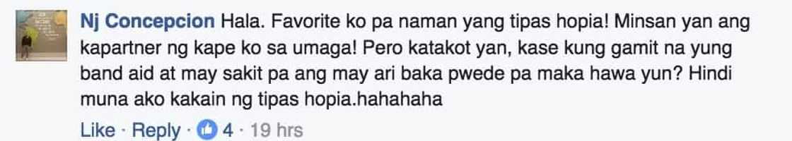 Viral Internet sensation discovers band-aid inside the hopia he's eating Viral Internet sensation discovers band-aid inside the hopia he's eating