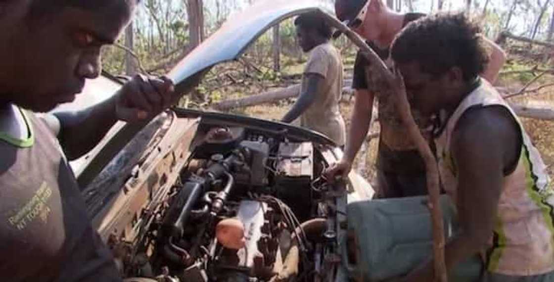 Incredible aboriginal mechanics bring a totally destroyed car back to life with junk Incredible aboriginal mechanics bring a totally destroyed car back to life with junk