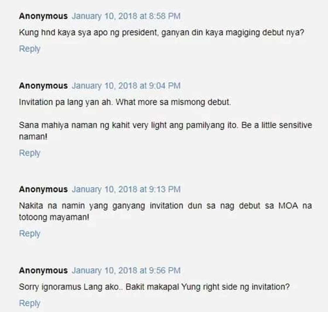 Isabelle Duterte's debut invitation is a symbol of luxury and opulence Isabelle Duterte's debut invitation is a symbol of luxury and opulence