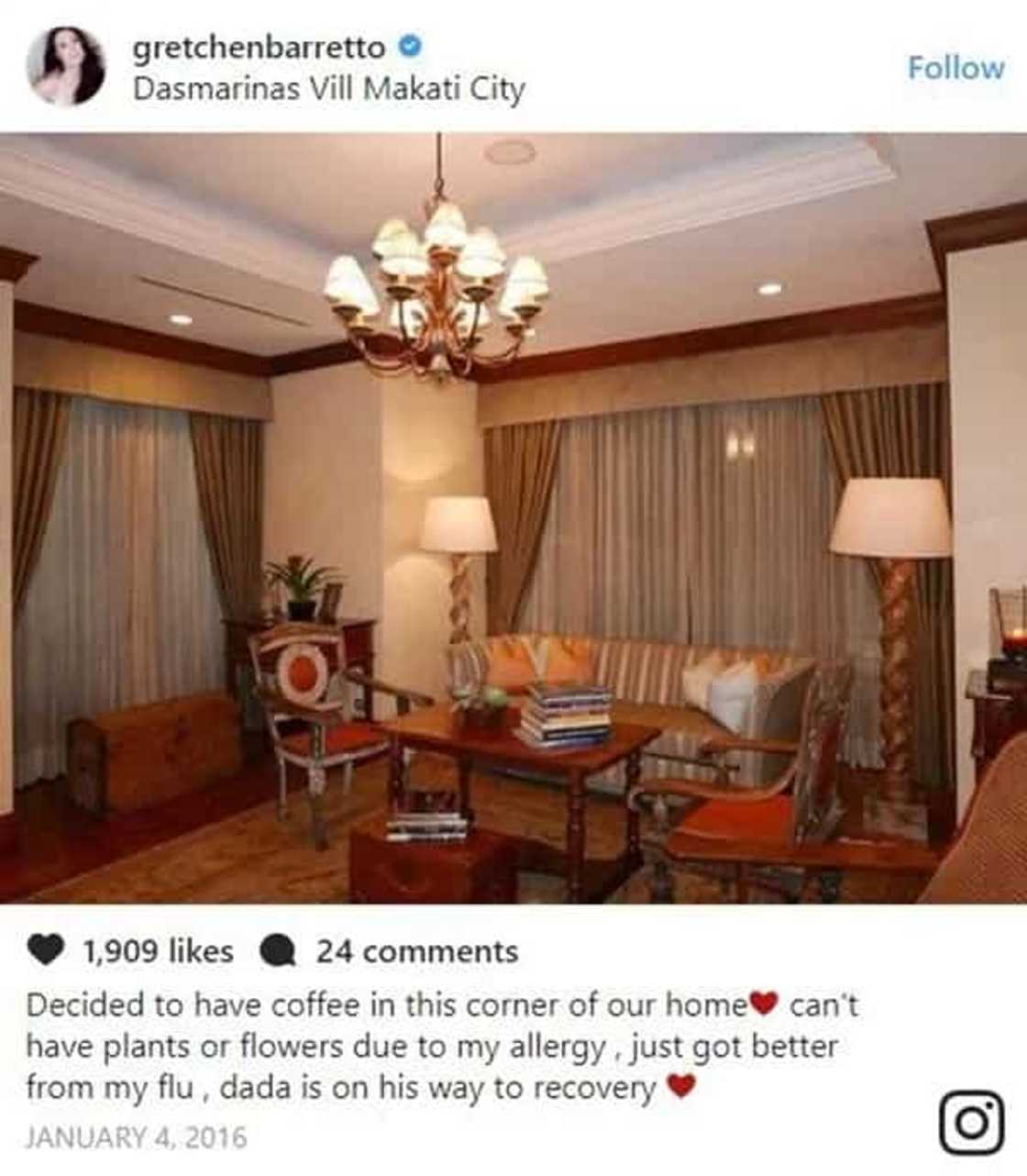 Sosyalin talaga! Gretchen Barretto and Tony Cojuanco’s spacious sanctuary in Makati City