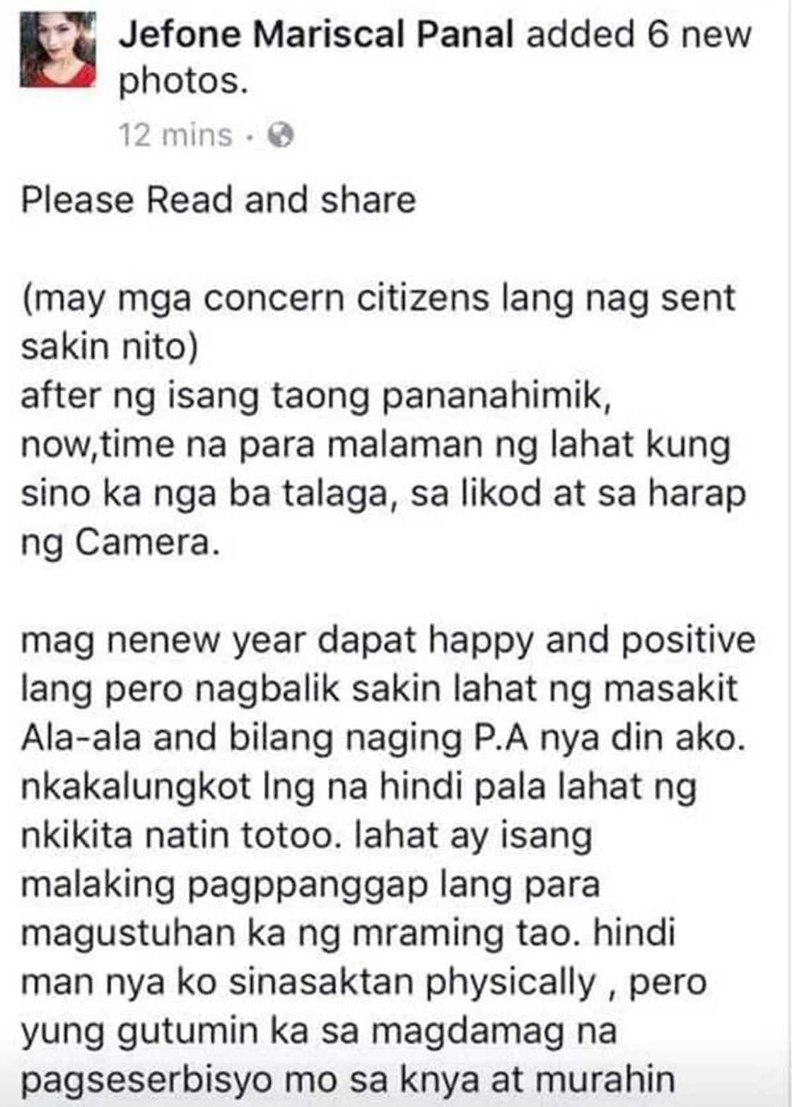 Isiniwalat ang pinagdaanan! Former PA of Sinon Loresca narrates experience with celebrity