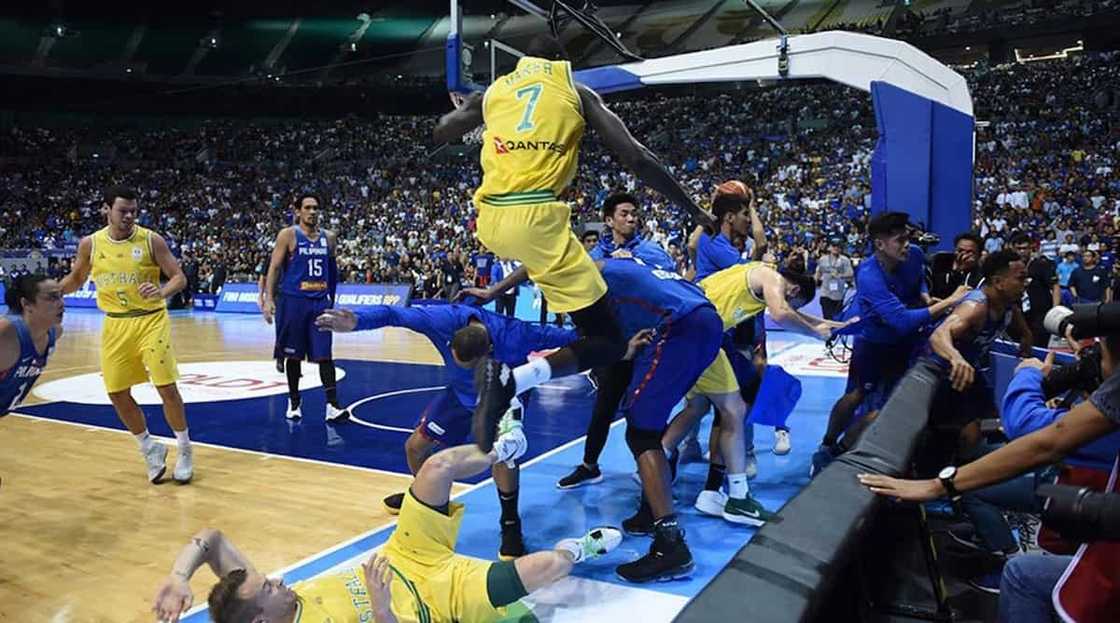 Head coach Chot Reyes defends Gilas Pilipinas after a brawl with Australia in the FIBA World Cup Head coach Chot Reyes defends Gilas Pilipinas after a brawl with Australia in the FIBA World Cup