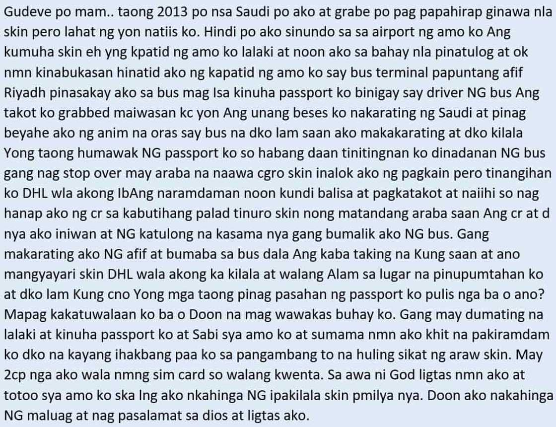 Walang katapusang pagtitiis! Mga kuwento ng hirap at sakit ng isang OFW sa Middle East