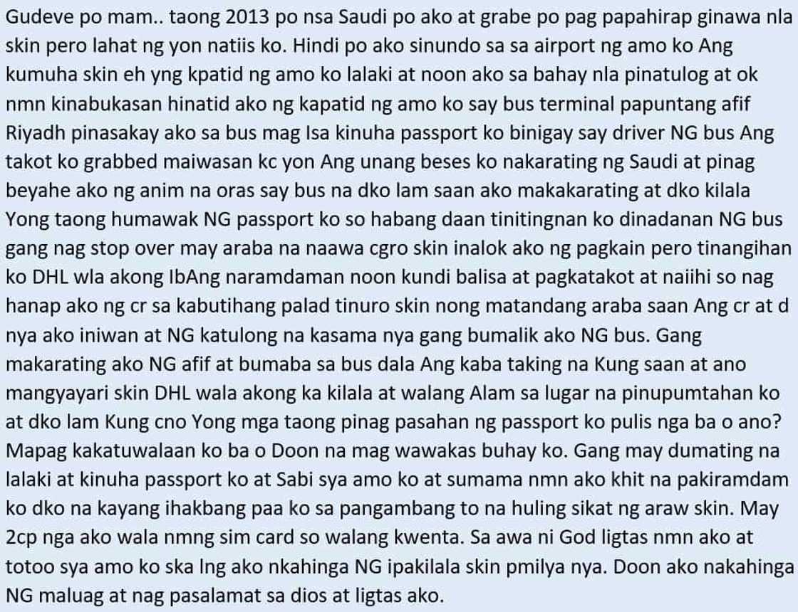 Walang katapusang pagtitiis! Mga kuwento ng hirap at sakit ng isang OFW sa Middle East Walang katapusang pagtitiis! Mga kuwento ng hirap at sakit ng isang OFW sa Middle East