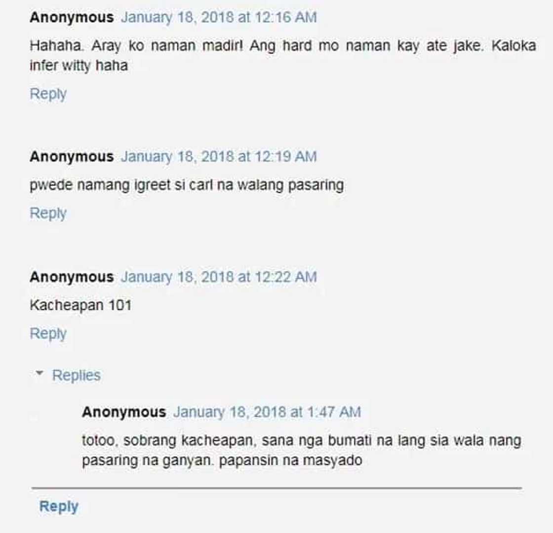 Raquel Pempengco greets son Carl, emphasizes he's the only male Pempengco Raquel Pempengco greets son Carl, emphasizes he's the only male Pempengco