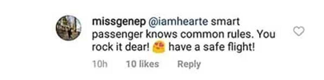 Netizens umalma sa pagdadala ni Heart Evangelista ng liquid sa hand-carry sa loob ng eroplano Netizens umalma sa pagdadala ni Heart Evangelista ng liquid sa hand-carry sa loob ng eroplano