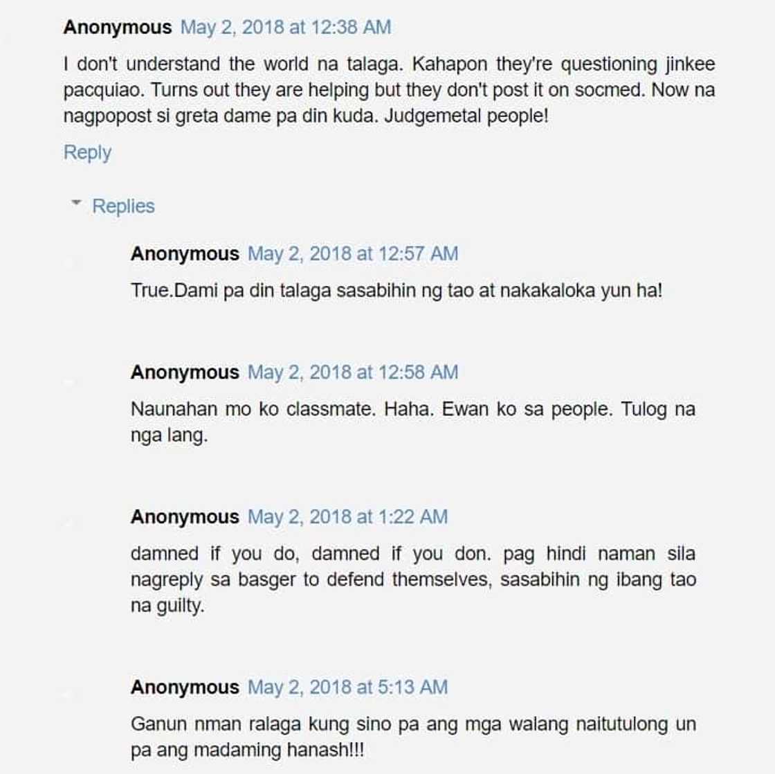 Gretchen Barretto's classy response to a netizen questioning the sincerity of her gift-giving Gretchen Barretto's classy response to a netizen questioning the sincerity of her gift-giving