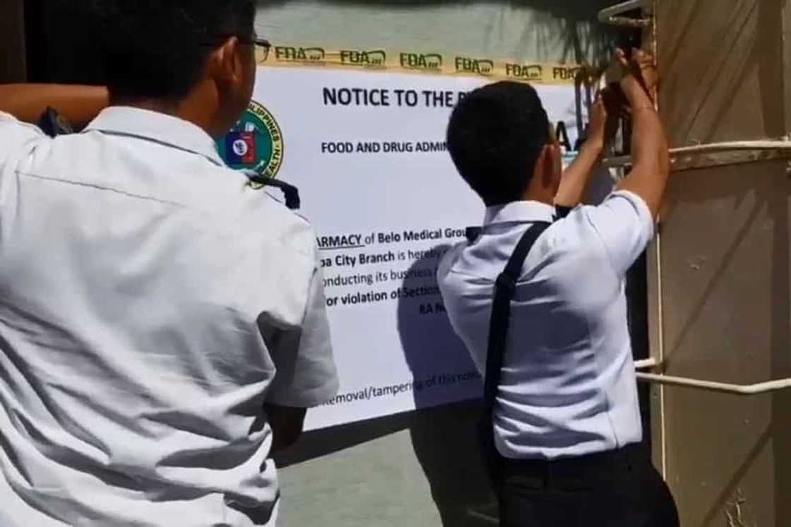 Belo Medical Clinic 'botika' alleged padlocked by FDA Belo Medical Clinic 'botika' alleged padlocked by FDA