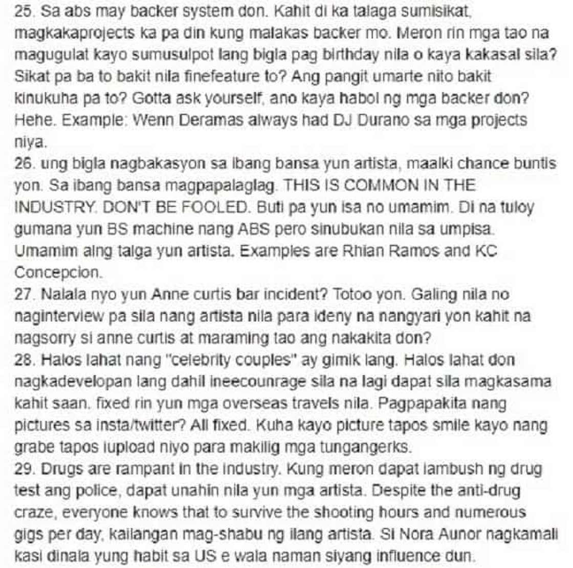 Totoo kaya o gawa-gawa lang? Facebook page exposed alleged deep secrets of Pinoy Celebrities