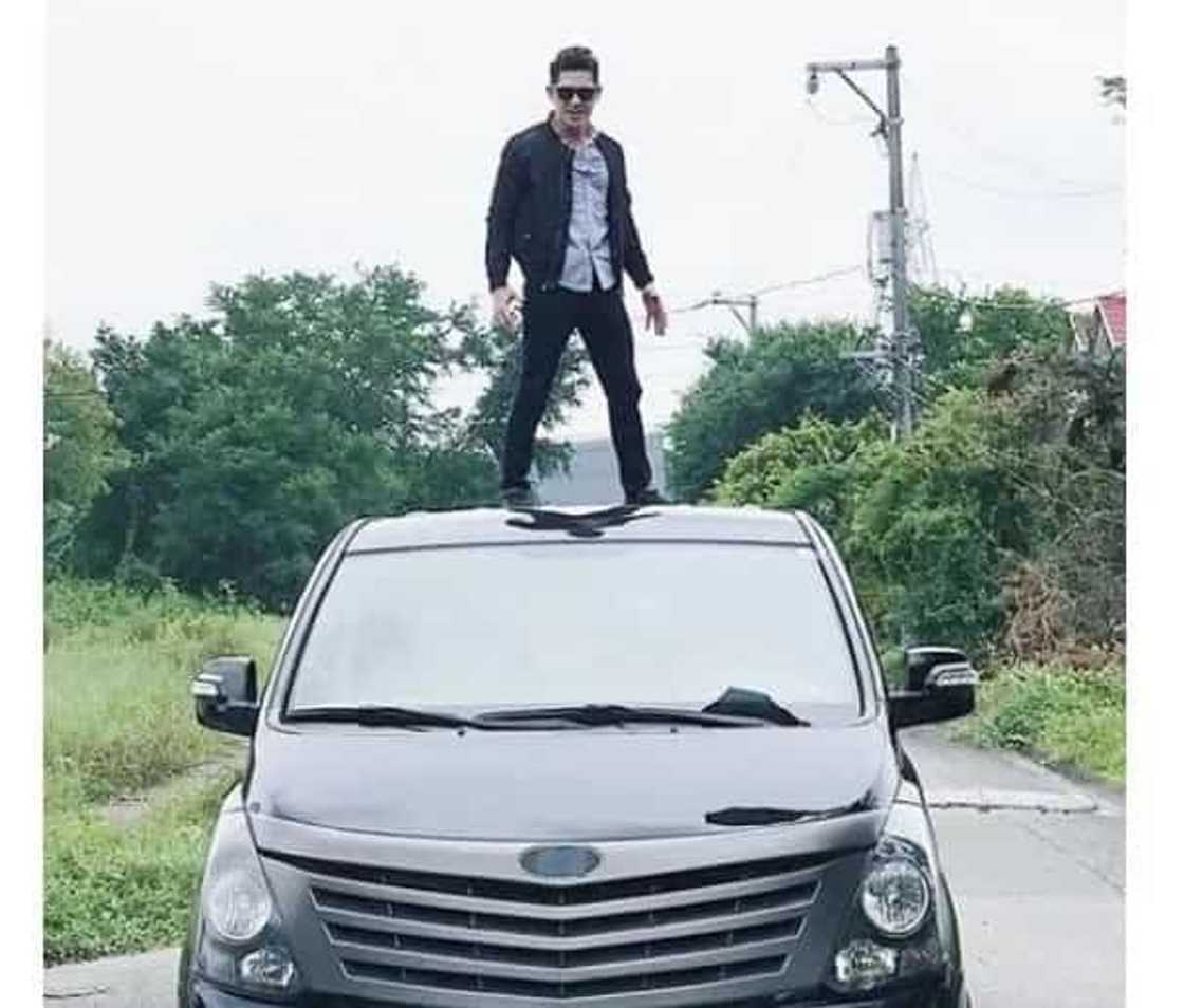 Kapamilya actor Ahron Villena suffered a terrifying accident involving a truck along C5 road Kapamilya actor Ahron Villena suffered a terrifying accident involving a truck along C5 road