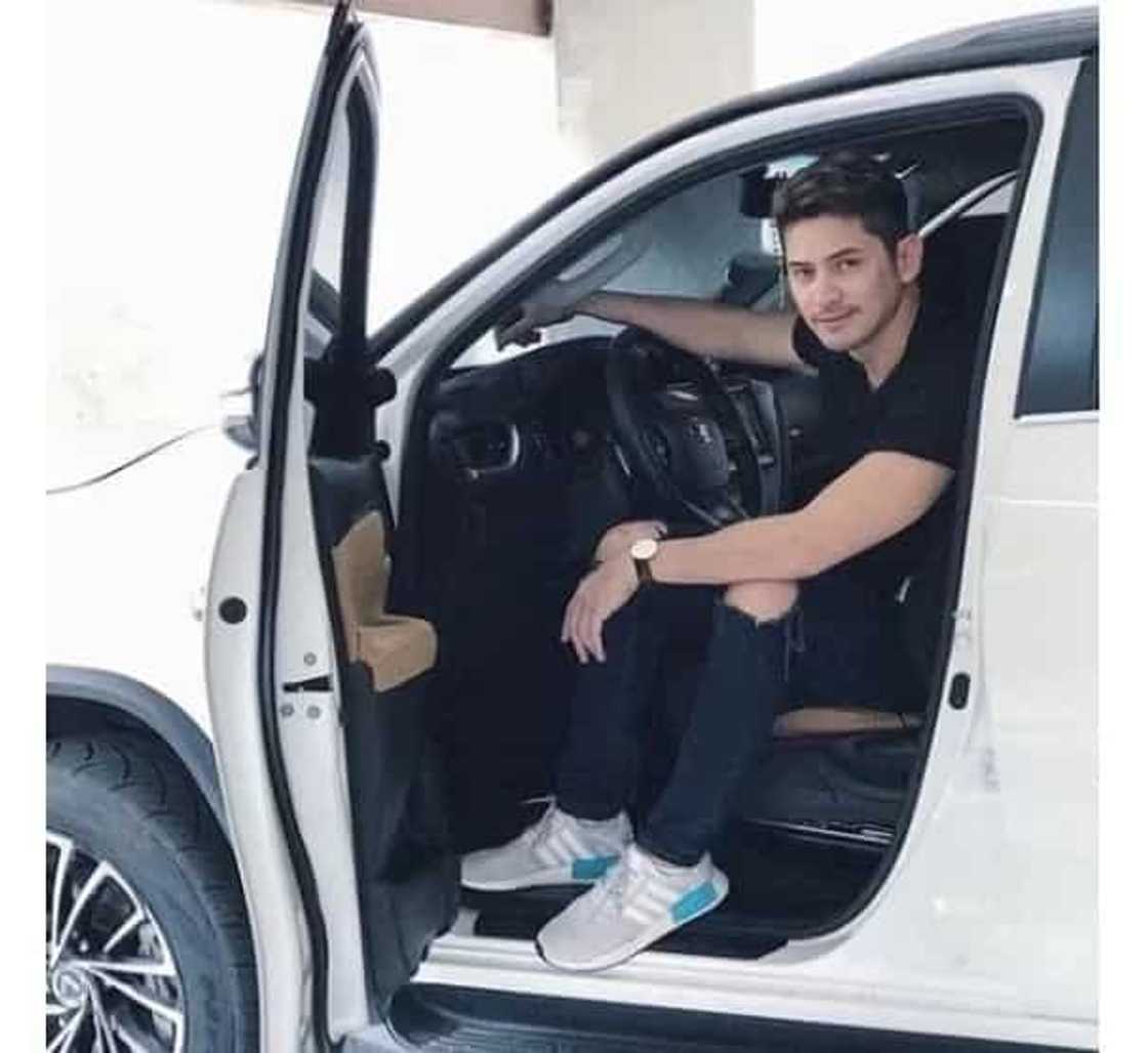 Kapamilya actor Ahron Villena suffered a terrifying accident involving a truck along C5 road