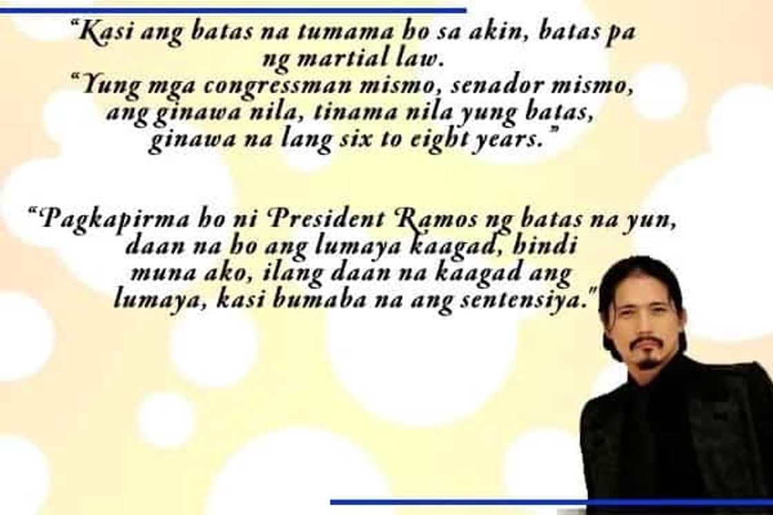 “Ako po’y nakisama, ako’y pumarehas.." Robin Padilla opens up about his experiences as an inmate in New Bilibid Prison