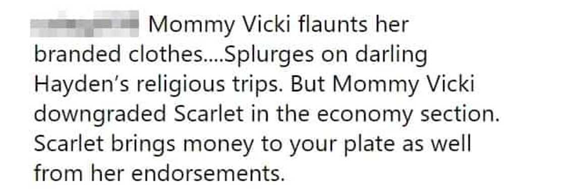 Netizens question Vicky Belo and Hayden Kho after they saw Scarlet Snow Belo in an economy seat during their flight to Singapore