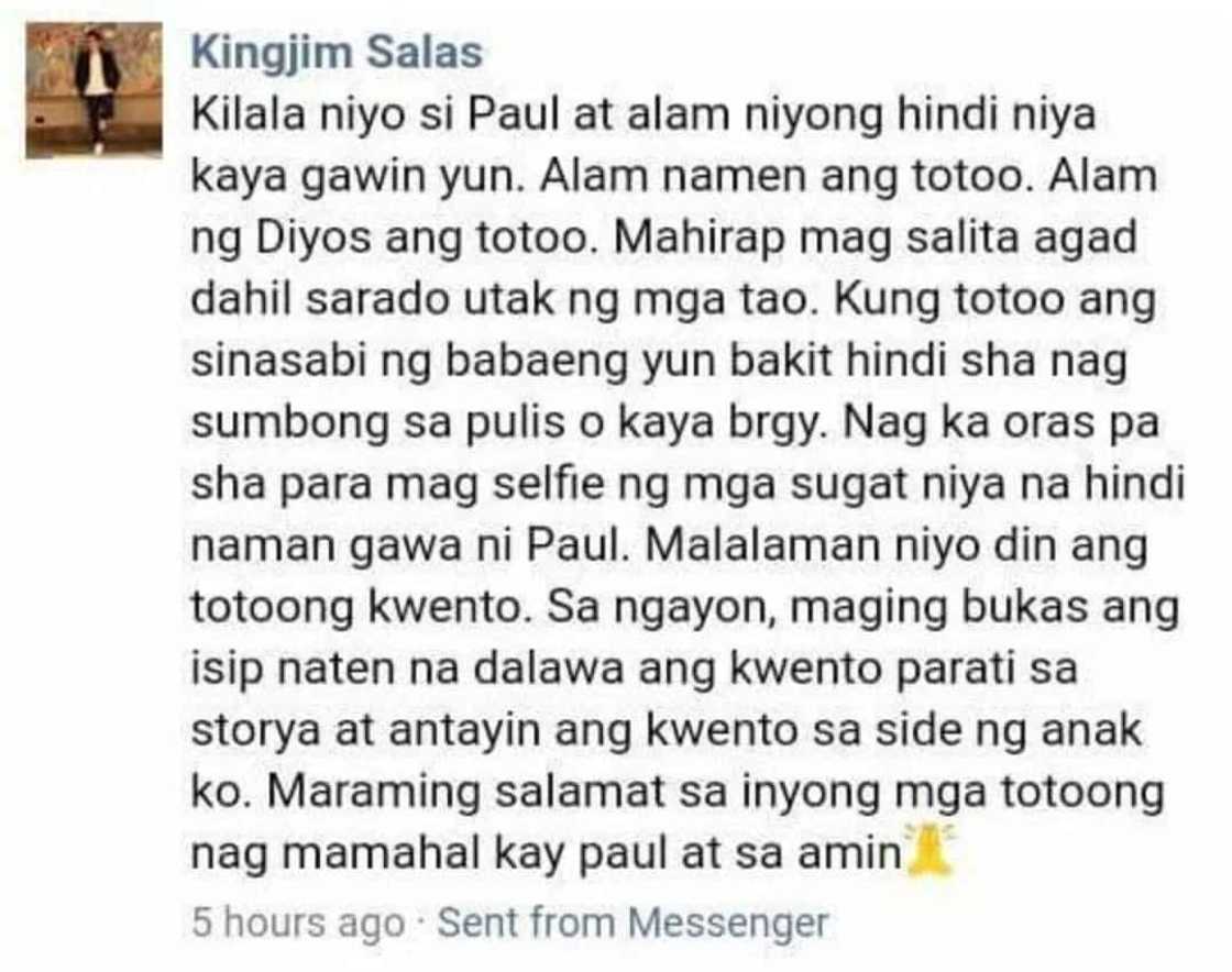 Father of Paul Salas’ emotional message about allegation that his son beat up Barbie Imperial Father of Paul Salas’ emotional message about allegation that his son beat up Barbie Imperial