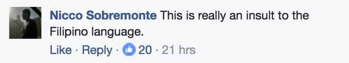 Netizens criticize a sign found on a school building about speaking in English Netizens criticize a sign found on a school building about speaking in English