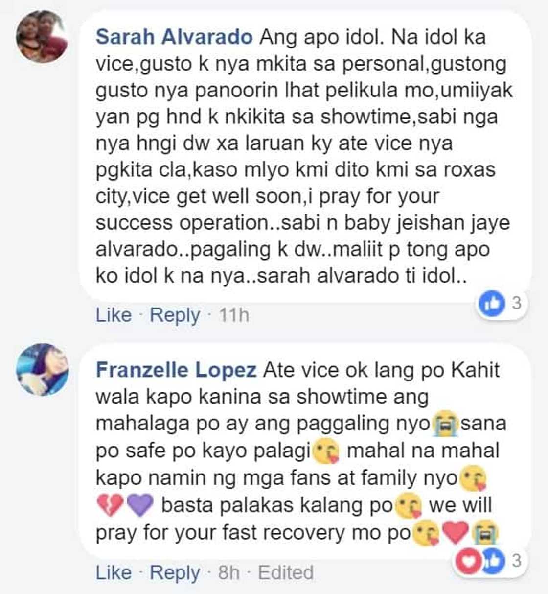 Marami talaga nagmamahal sa kanya! Netizens send their get well wishes for Vice Ganda who will undergo operations for kidney stone removal Marami talaga nagmamahal sa kanya! Netizens send their get well wishes for Vice Ganda who will undergo operations for kidney stone removal