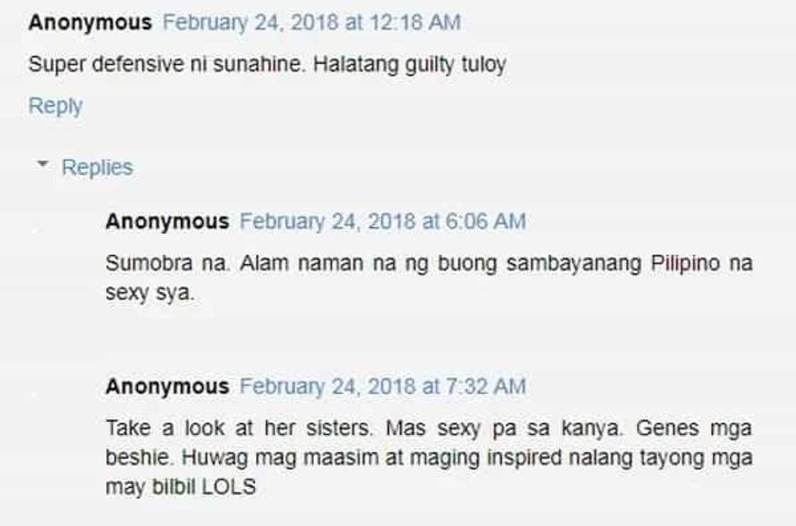 Sunshine Cruz tells netizens she did not go through the knife to achieve body Sunshine Cruz tells netizens she did not go through the knife to achieve body