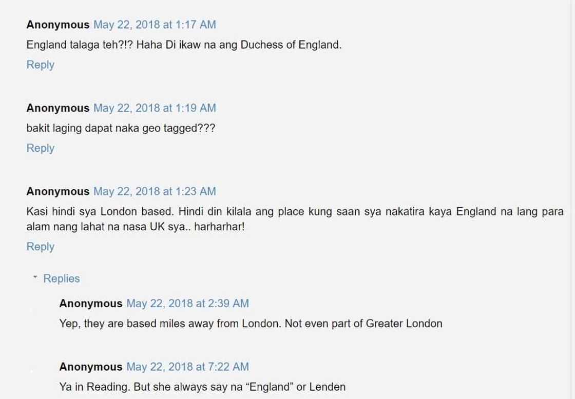 Feeling Duchess of England daw? Bangs Garcia gets bashed for her recent Instagram posts Feeling Duchess of England daw? Bangs Garcia gets bashed for her recent Instagram posts