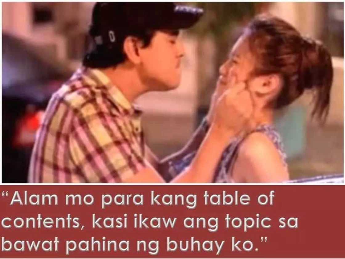 Funny but heartwarming pick-up lines from My Amnesia Girl. Top 10 cute "hugot" pickup lines! Funny but heartwarming pick-up lines from My Amnesia Girl. Top 10 cute "hugot" pickup lines!