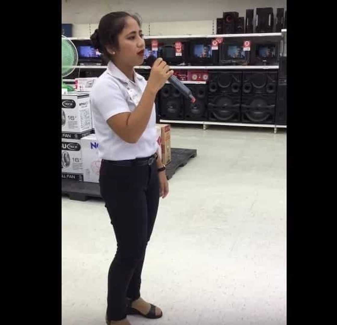 Pinay saleslady stuns netizens with epic version of hit song Pinay saleslady stuns netizens with epic version of hit song