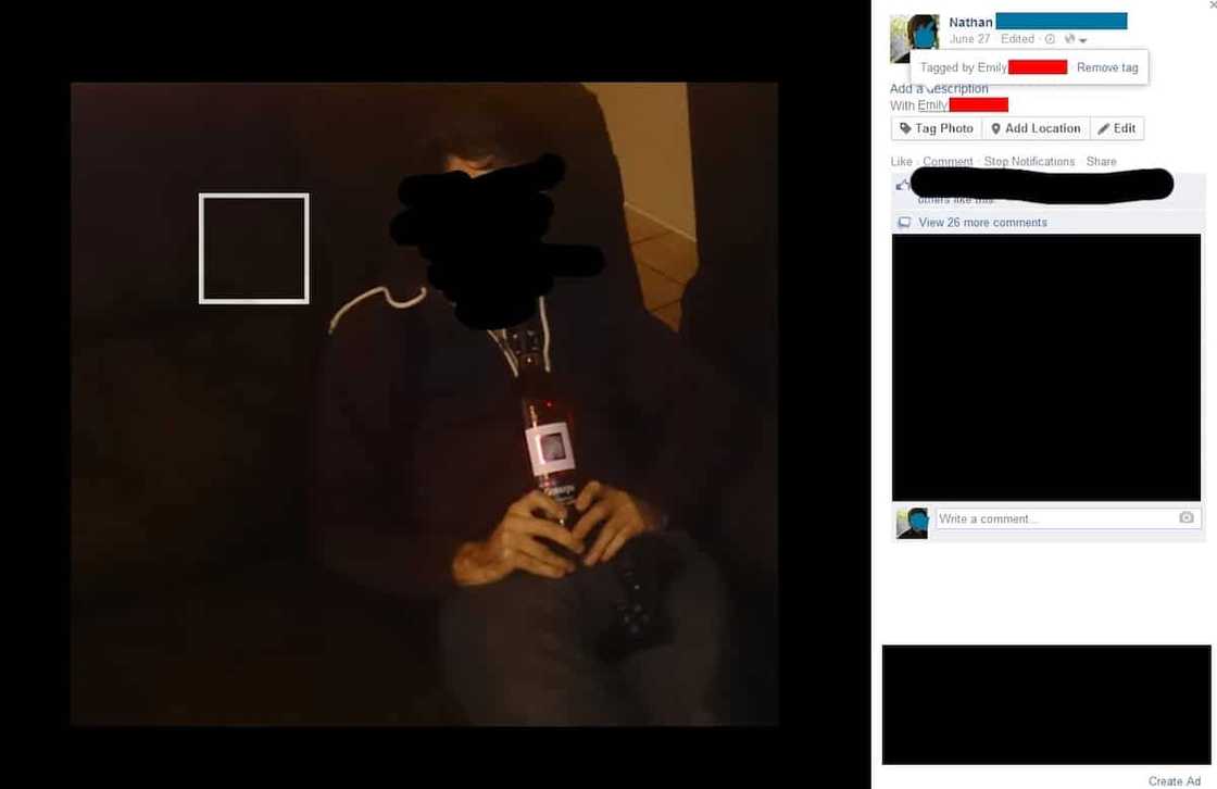 The tag is set on an empty place... The tag is set on an empty place...