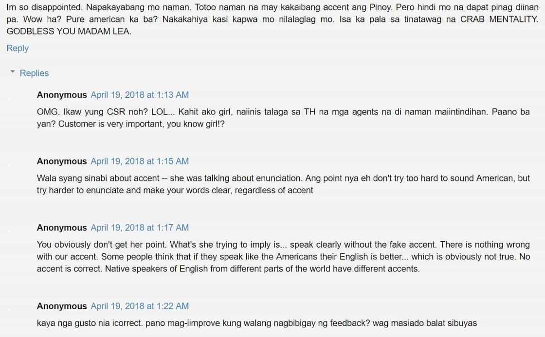 Mayabang daw siya? Lea Salonga's reminder to call center agents to speak clearly elicits mixed reactions Mayabang daw siya? Lea Salonga's reminder to call center agents to speak clearly elicits mixed reactions