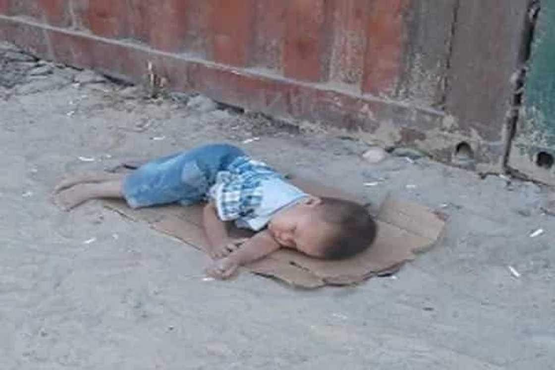 The story of a child from Kyrgyzstan sleeping on the street went viral The story of a child from Kyrgyzstan sleeping on the street went viral