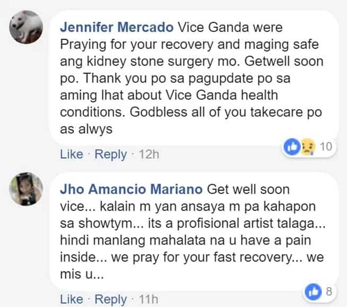 Marami talaga nagmamahal sa kanya! Netizens send their get well wishes for Vice Ganda who will undergo operations for kidney stone removal Marami talaga nagmamahal sa kanya! Netizens send their get well wishes for Vice Ganda who will undergo operations for kidney stone removal