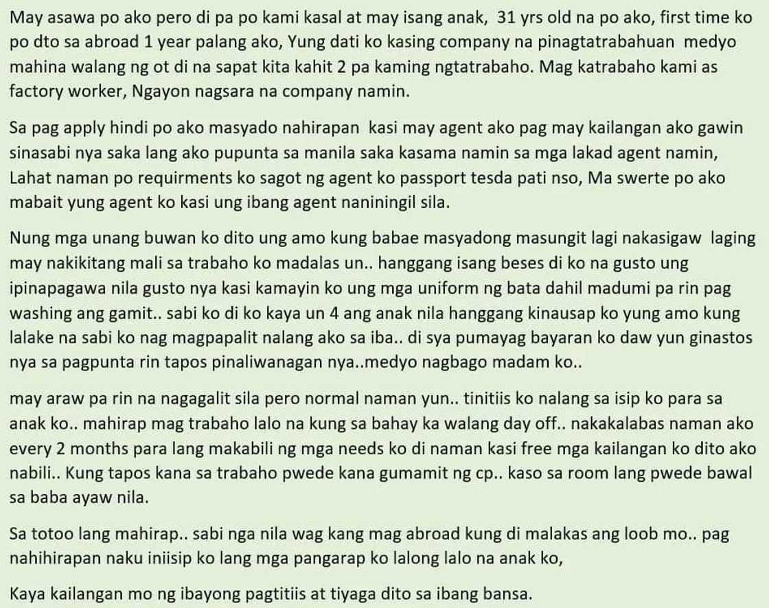 Tiisin at sakripisyo ng isang ina! OFW mom shares her struggles working abroad and what keeps her going Tiisin at sakripisyo ng isang ina! OFW mom shares her struggles working abroad and what keeps her going