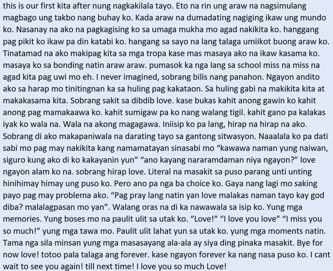 Sobrang nakakaiyak! Boyfriend's heartbreaking farewell letter to his girlfriend's untimely passing