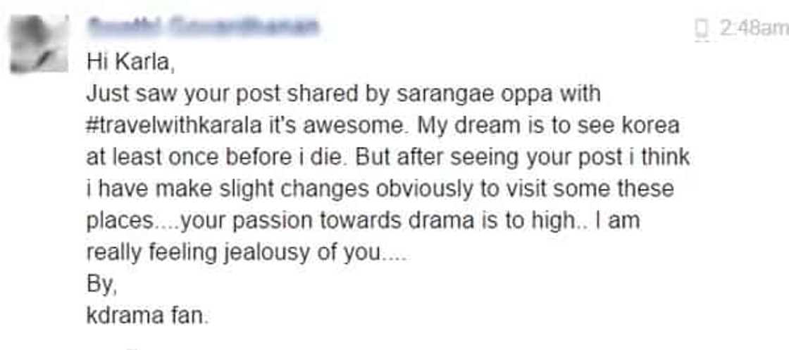 Comments on Karla's page Comments on Karla's page