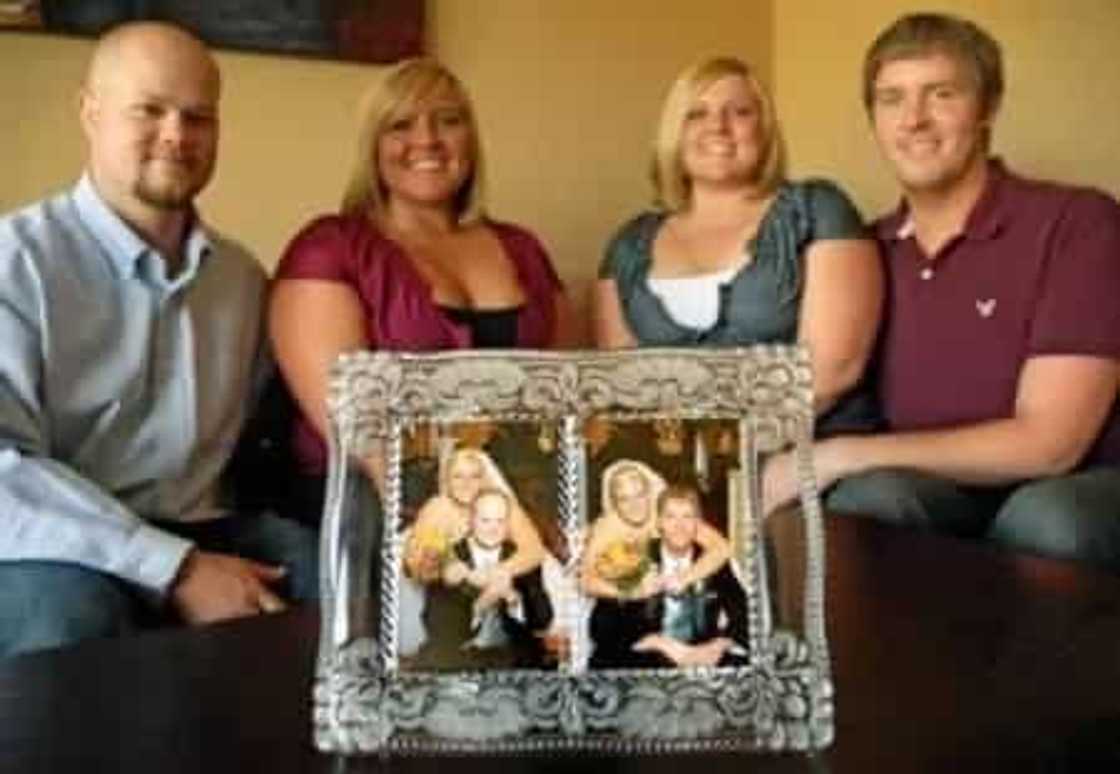 Identical twins marrying another identical twins