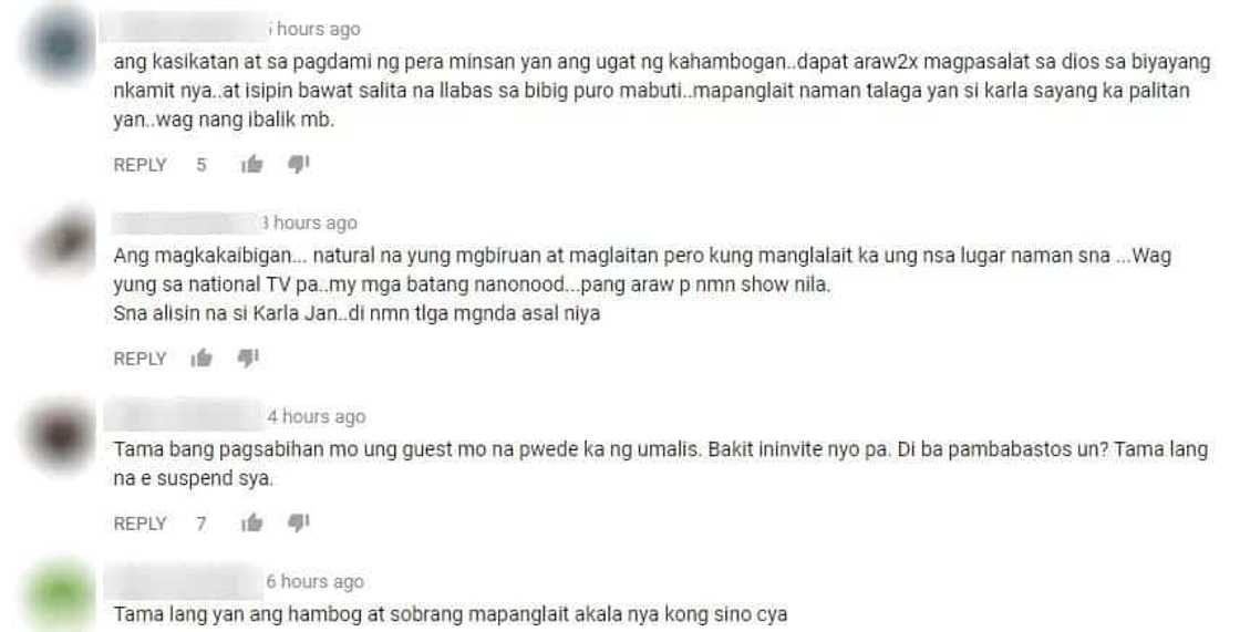 Netizens call for suspension of Karla Estrada from daytime show Netizens call for suspension of Karla Estrada from daytime show