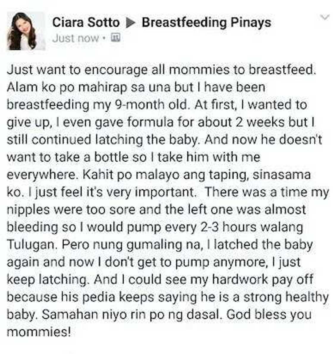 Top 5 pinoy breastfeeding celebs Top 5 pinoy breastfeeding celebs