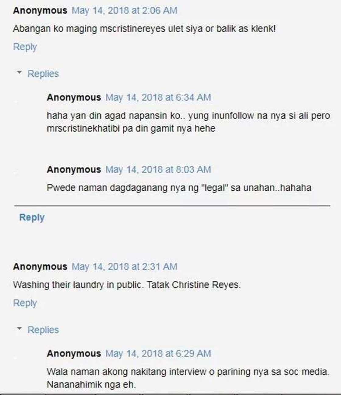 Cristine Reyes inunfollow diumano ang asawang si Ali Khatibi Cristine Reyes inunfollow diumano ang asawang si Ali Khatibi