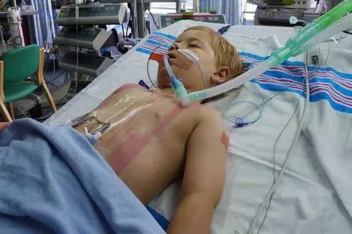 Kid born with half a heart dies at the age of 9 Kid born with half a heart dies at the age of 9