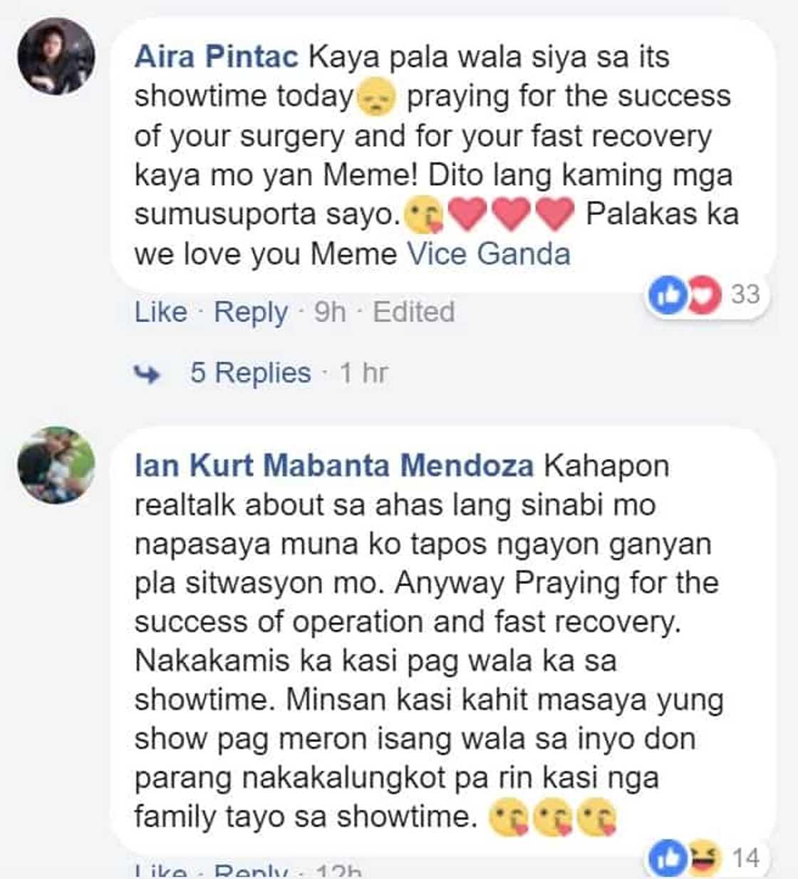 Marami talaga nagmamahal sa kanya! Netizens send their get well wishes for Vice Ganda who will undergo operations for kidney stone removal Marami talaga nagmamahal sa kanya! Netizens send their get well wishes for Vice Ganda who will undergo operations for kidney stone removal