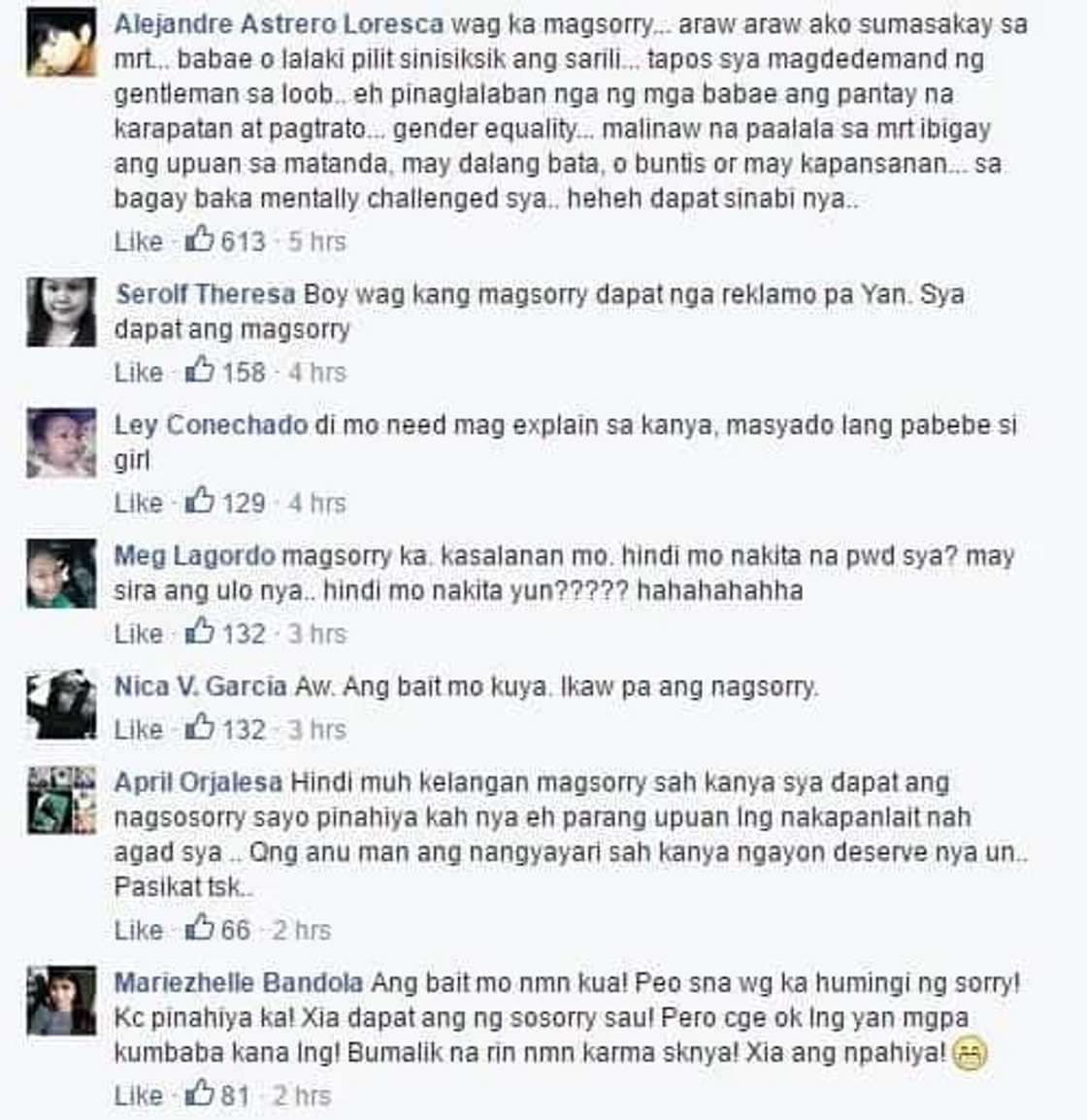 MRT man posts apology to Upuan girl on his Facebook account MRT man posts apology to Upuan girl on his Facebook account