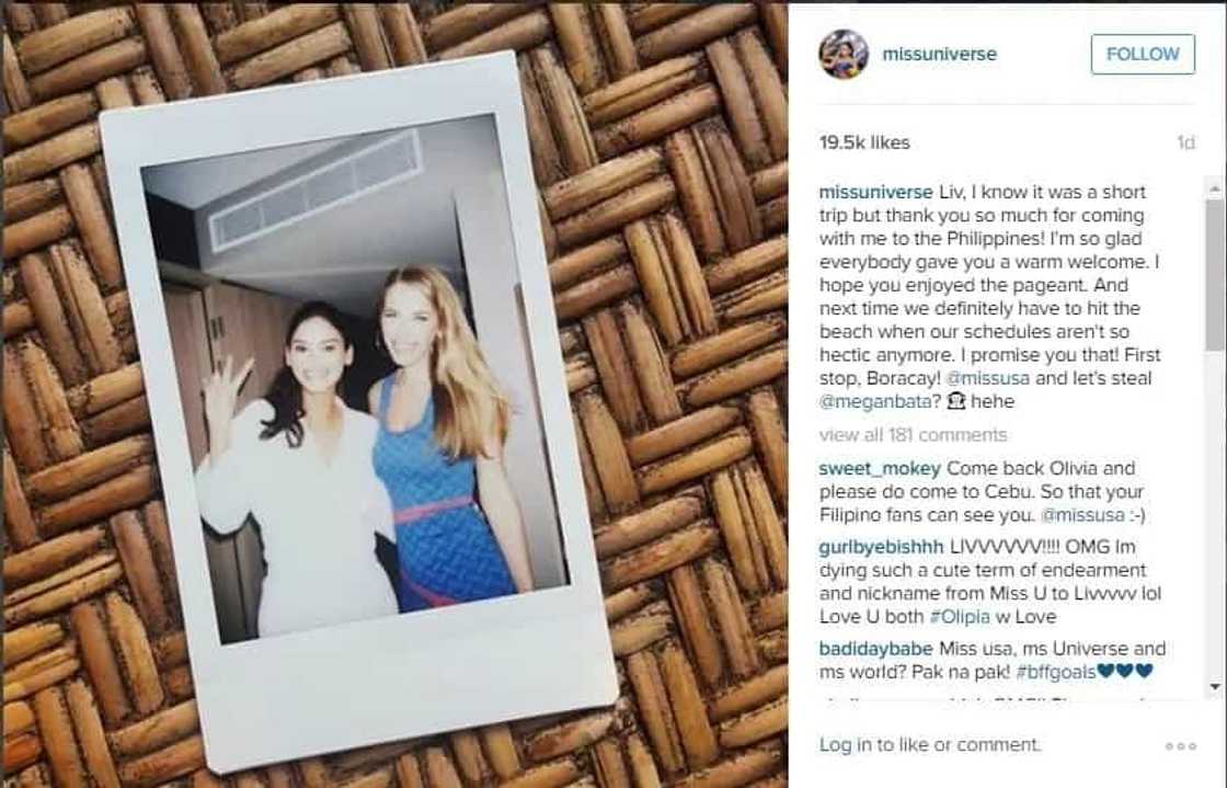 Pia thanks Miss USA for visiting PH Pia thanks Miss USA for visiting PH