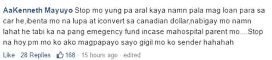 comment from Facebook comment from Facebook