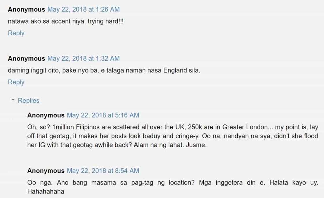 Feeling Duchess of England daw? Bangs Garcia gets bashed for her recent Instagram posts Feeling Duchess of England daw? Bangs Garcia gets bashed for her recent Instagram posts
