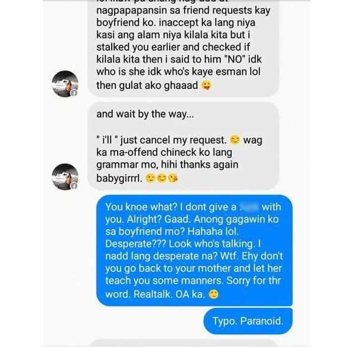 Just because of simple "friend request", this thing happened! Mga babae nga naman Just because of simple "friend request", this thing happened! Mga babae nga naman