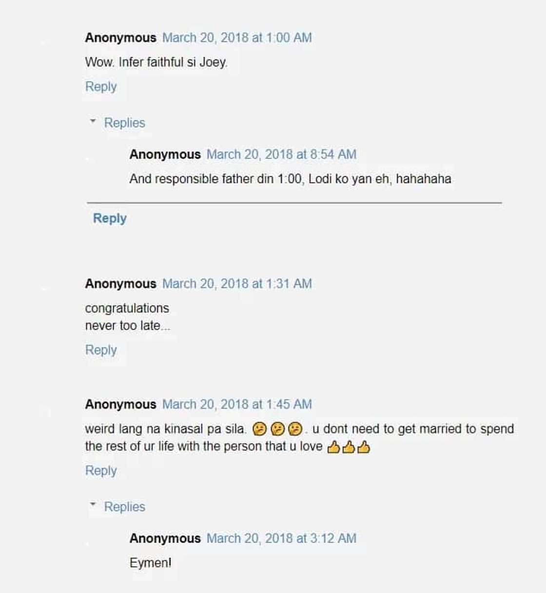 Never too late! Netizens react to Joey de Leon and Eileen Macapagal's wedding Never too late! Netizens react to Joey de Leon and Eileen Macapagal's wedding