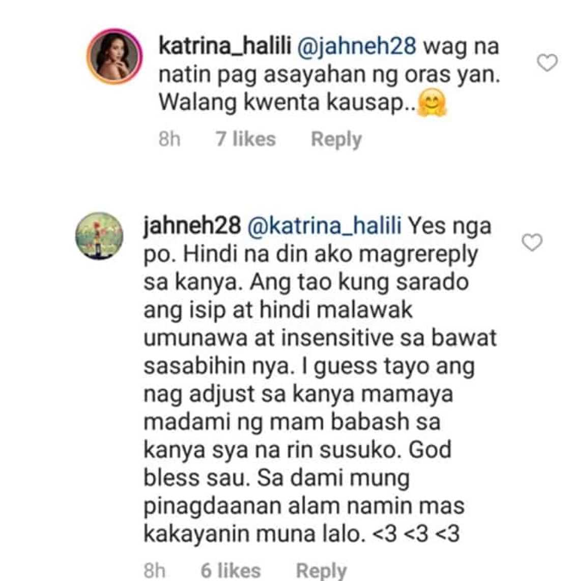 Katrina Halili slams basher for reviving past scandal