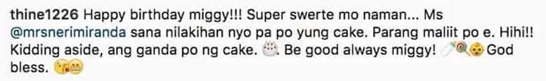Chito Miranda and Neri Naig's giant cake for Baby Miguel goes viral Chito Miranda and Neri Naig's giant cake for Baby Miguel goes viral