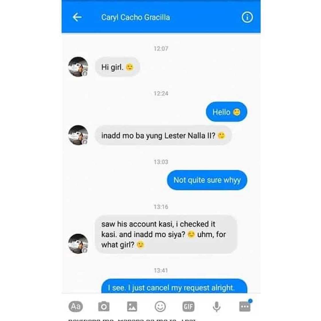 Just because of simple "friend request", this thing happened! Mga babae nga naman Just because of simple "friend request", this thing happened! Mga babae nga naman