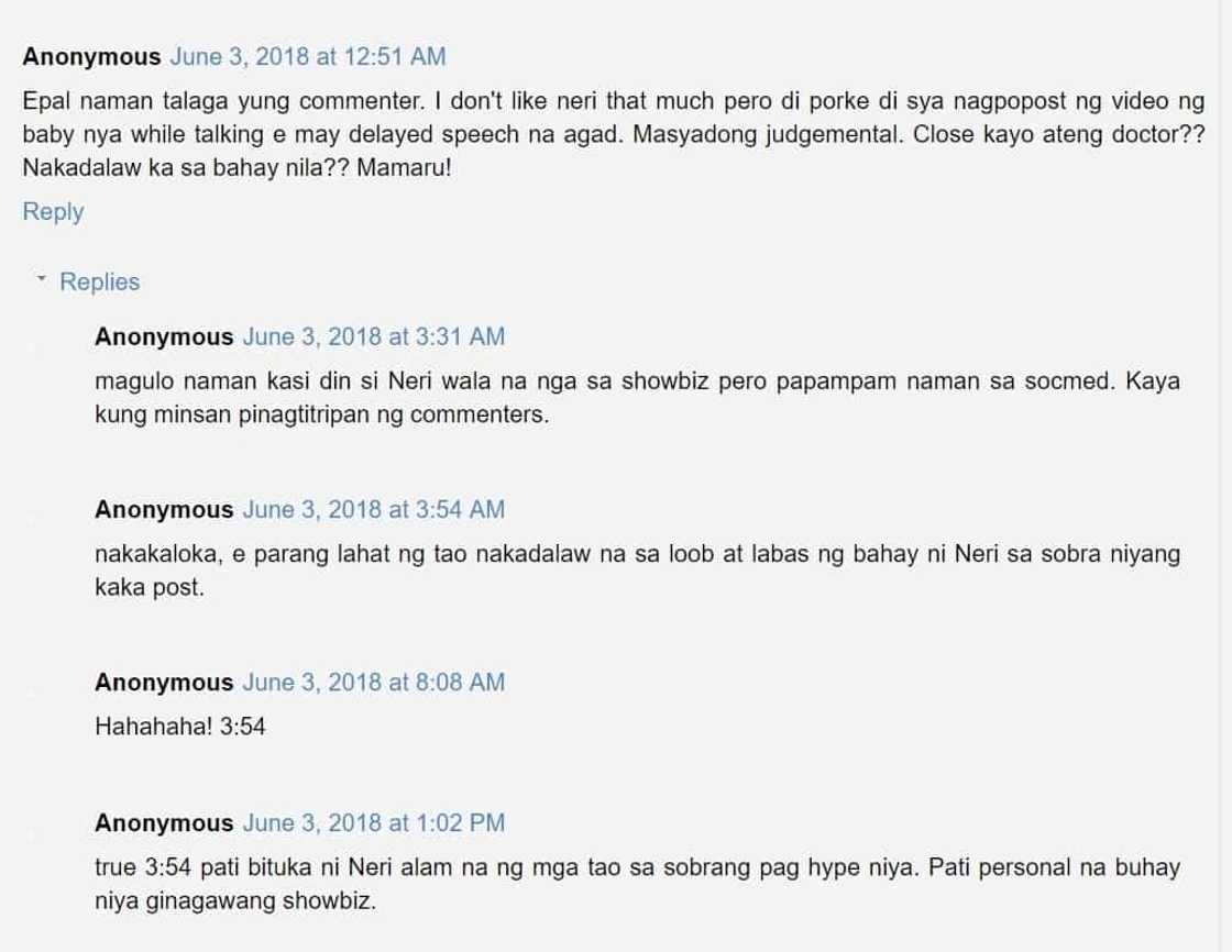 Laging inis si misis! Neri Miranda lashes out at a netizen's comment on 'delayed speech' of Baby Miggy Laging inis si misis! Neri Miranda lashes out at a netizen's comment on 'delayed speech' of Baby Miggy